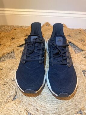 adidas Navy Blue Knit Running Sneakers